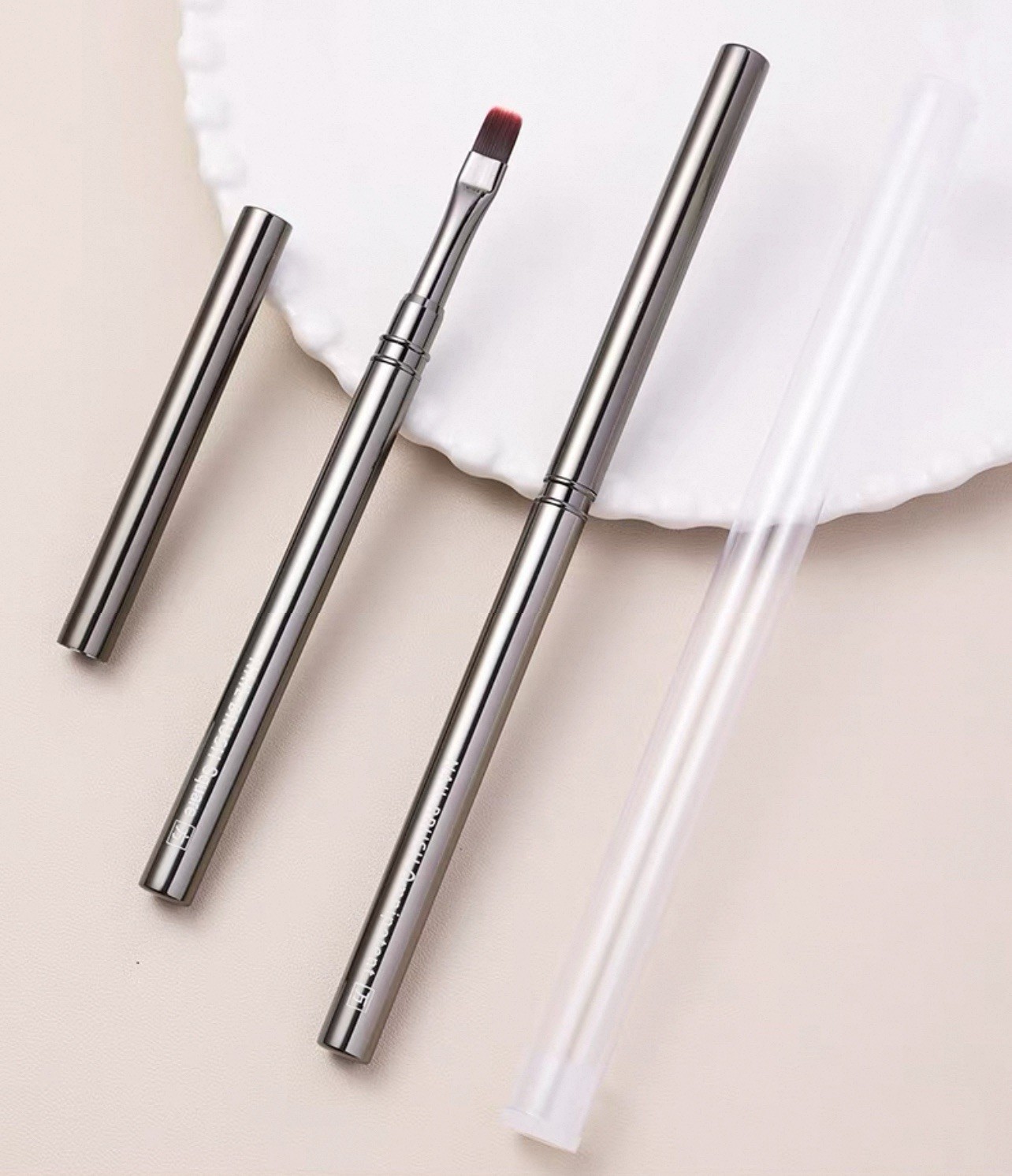 Gel Nail Brush (FLAT) Nail Art Design Brush for UV Builder Gel Japanese Style