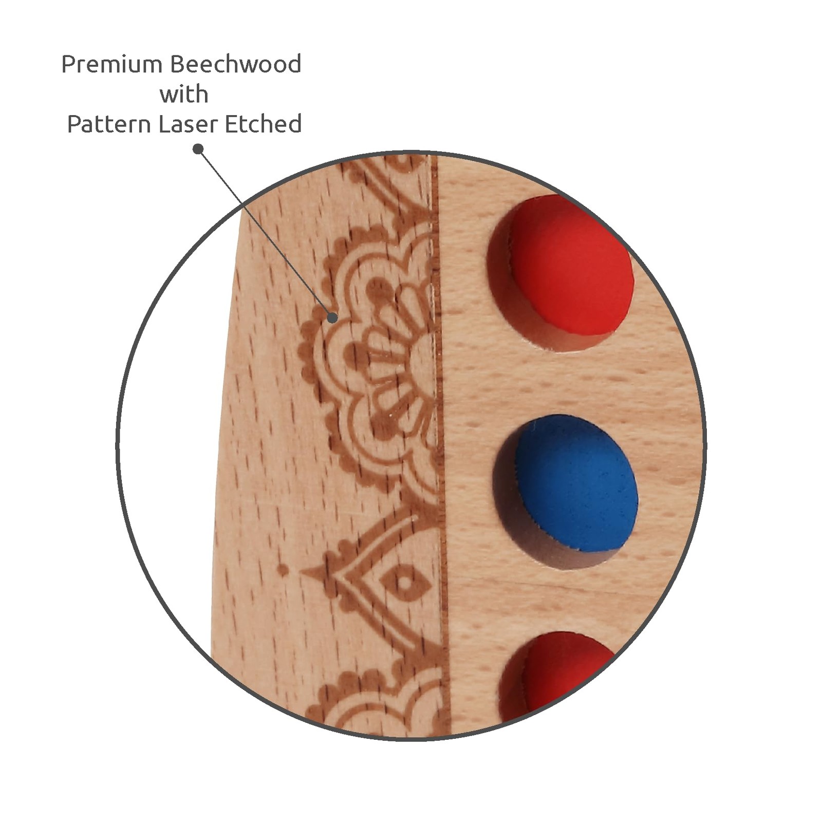 WOWME Wooden 4 in a Row 5.12 inches (W) x 8.86 (L) x 1.9 (H)