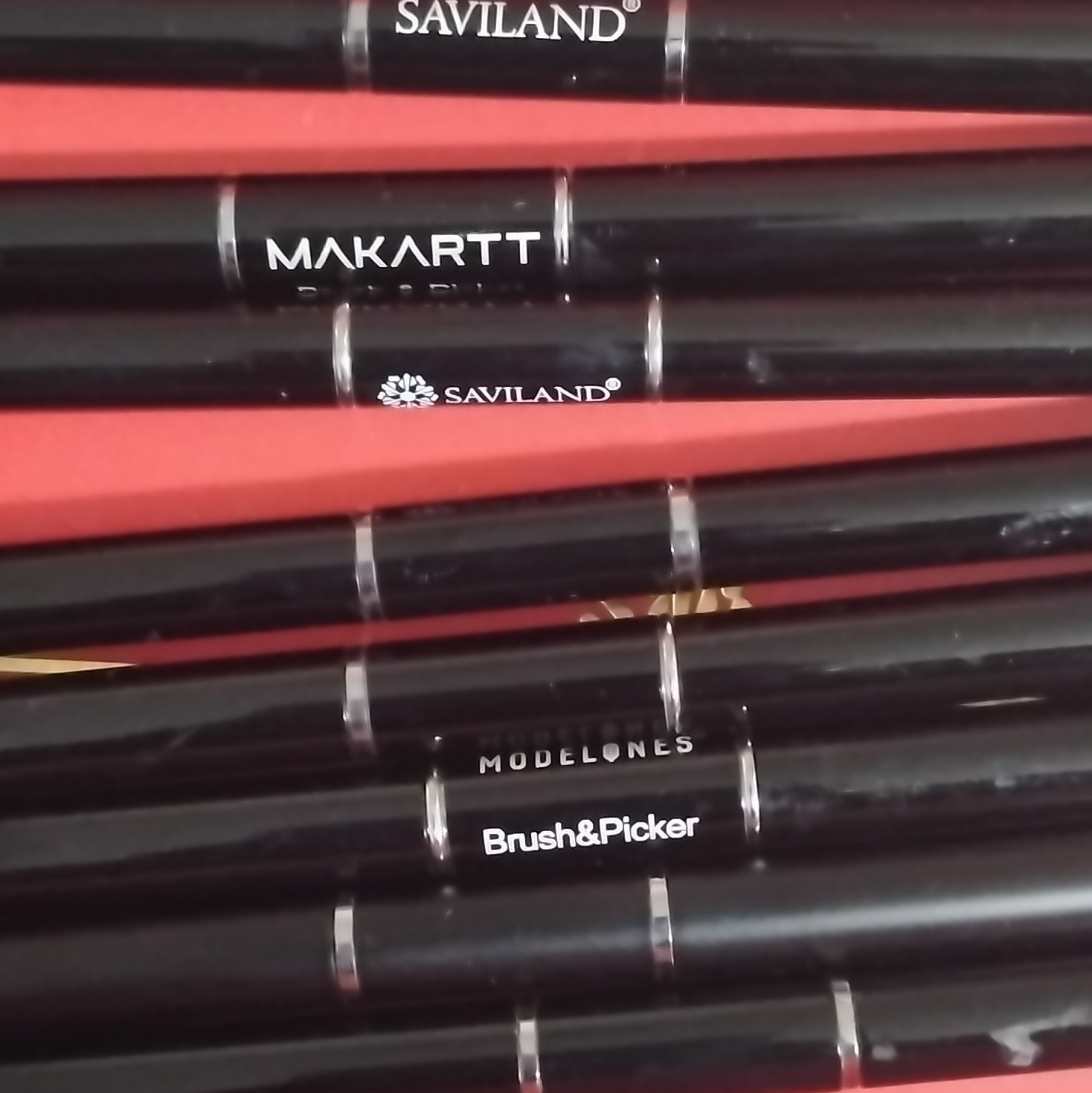 Saviland Makartt Modelones Nail Art Tool Set Double Head Brushes Pickers Nippers