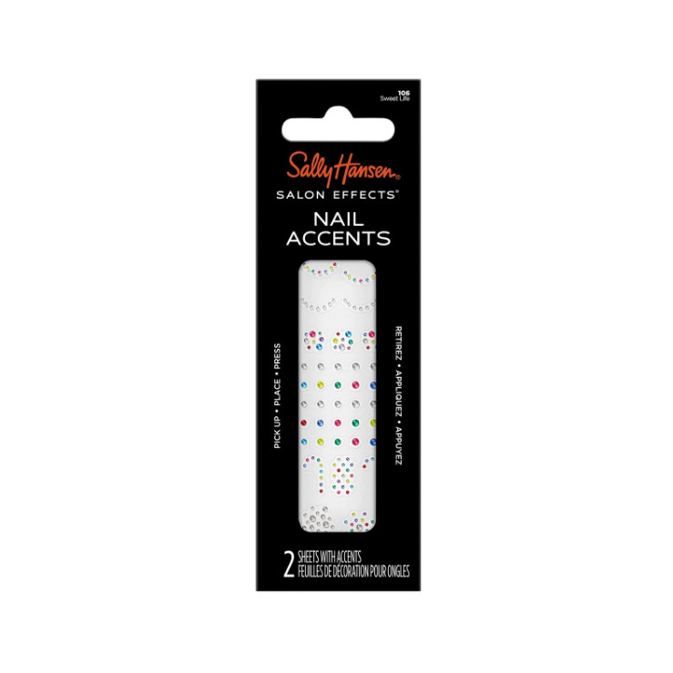 Lot of 3 Assorted Sally Hansen Salon Effects Nail Accents, Nail Art Decals