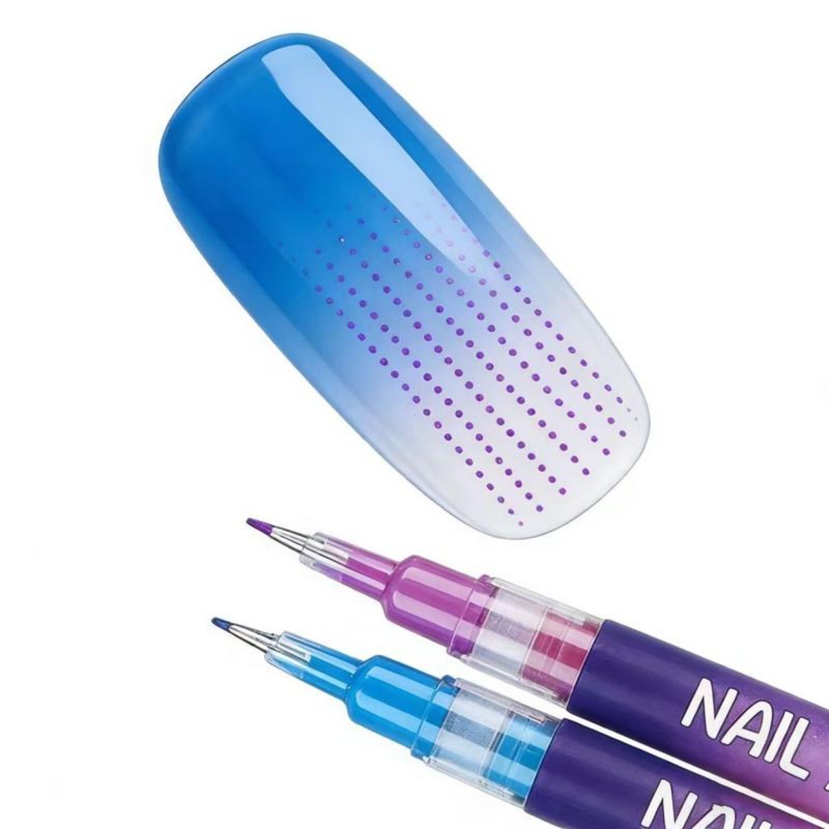 12-Color Nail Art Marker Set–Quick-Drying Acrylic Pens for DIY Manicures