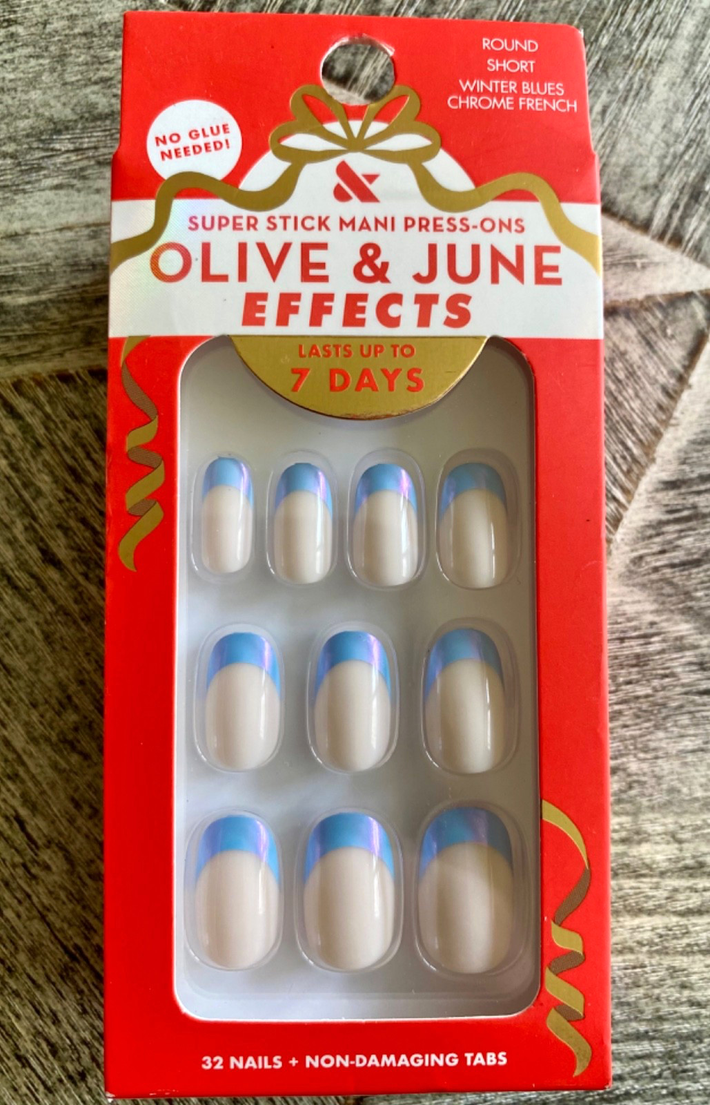 NEW! Olive & June Press-On Nails Lot of Four Pastels French Tip FREE SHIPPING!!