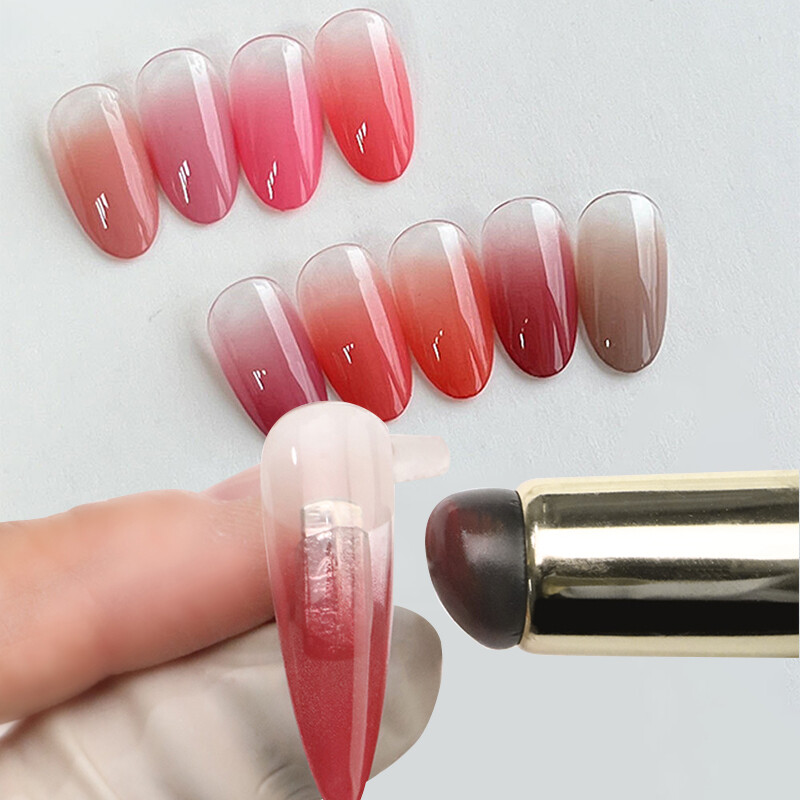 Nail Art Silicone Applicator Sticks Chrome Pigment Dust Applying Manicure Tool