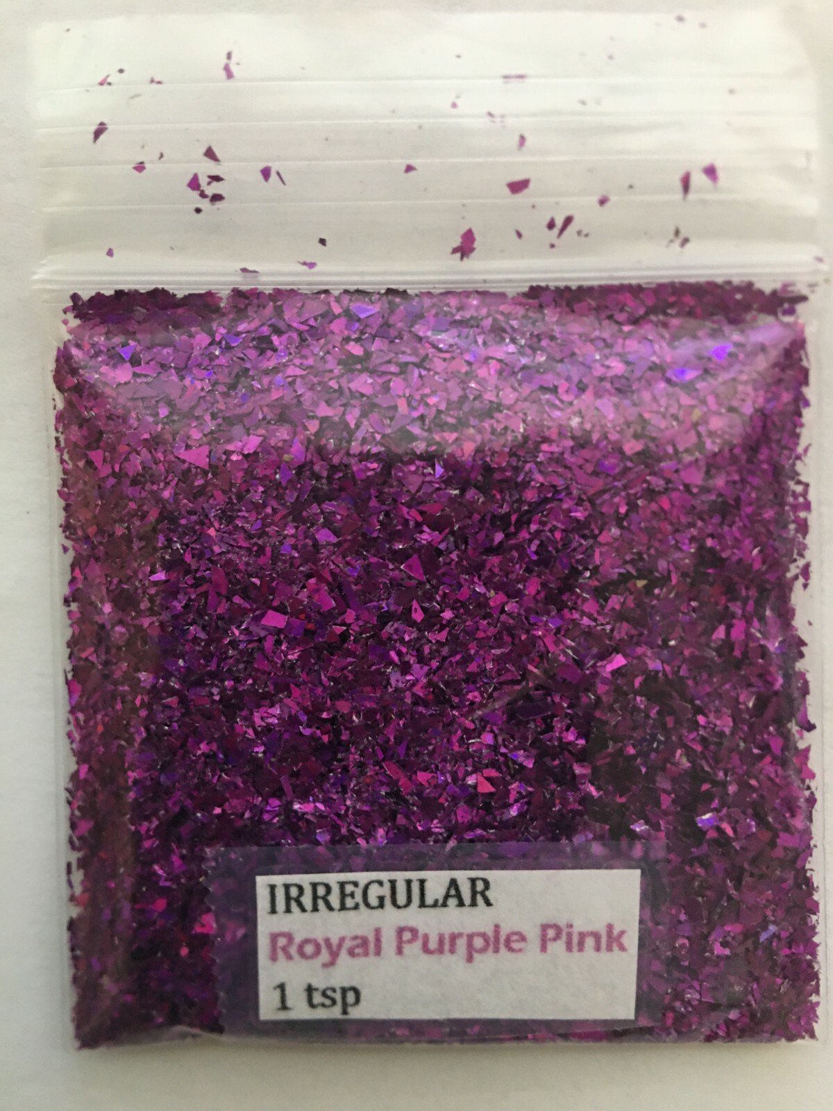 Solvent Resistant IRREGULAR shape Glitter(Royal Pink Purple) Nail Art FaceCrafts