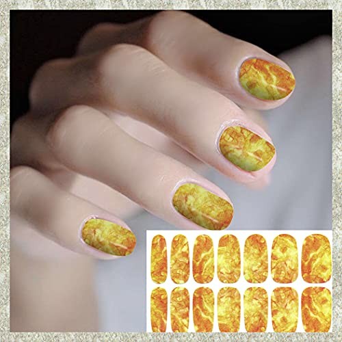 20 Sheets Marble Peel and Stick Nail Polish Strips – Candy Marble Design-2