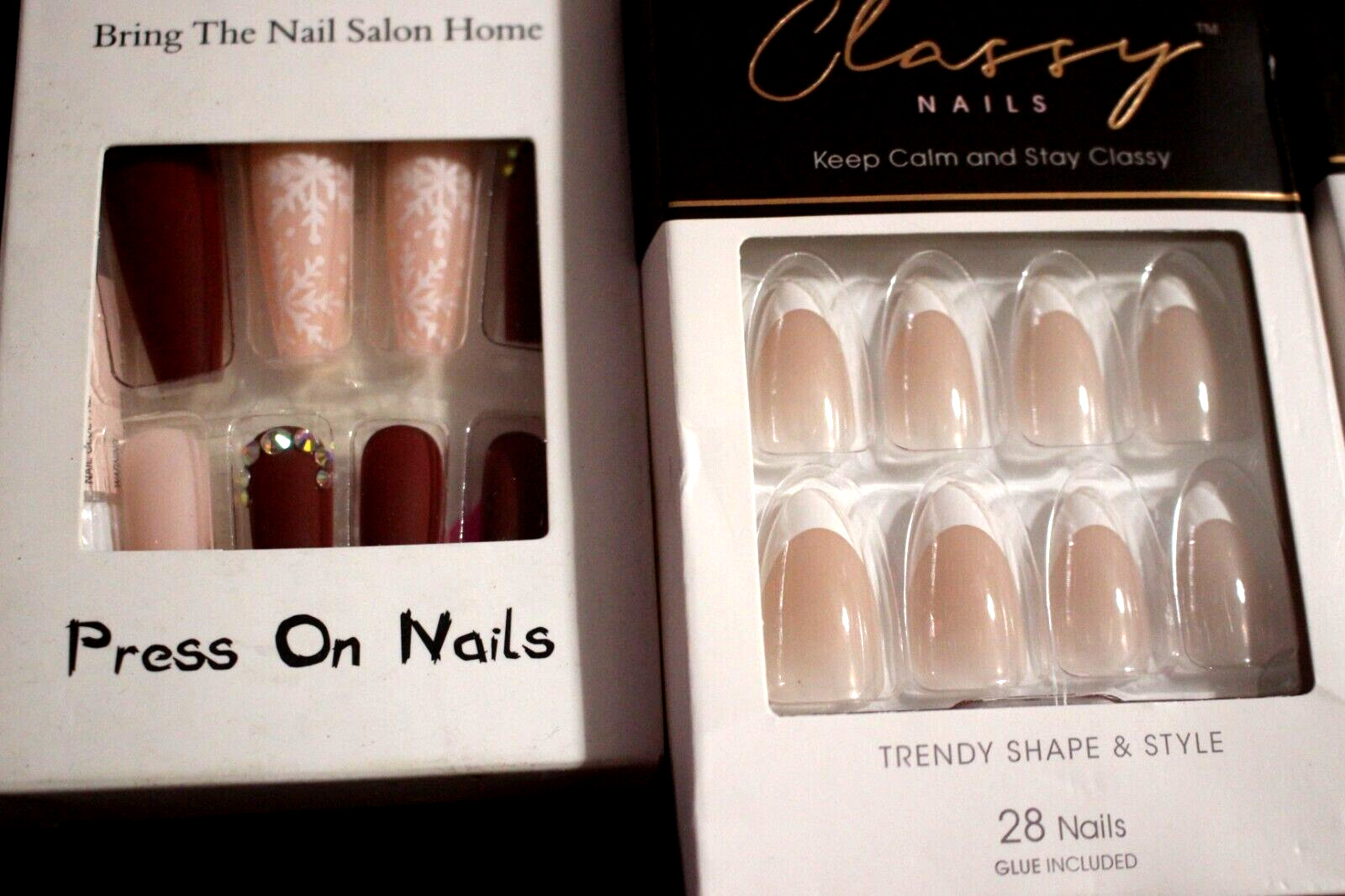 4-PACK PLUS BONUS CLASSY NAILS KISS 89125 CS04 TRENDY NAILS MEDIUM