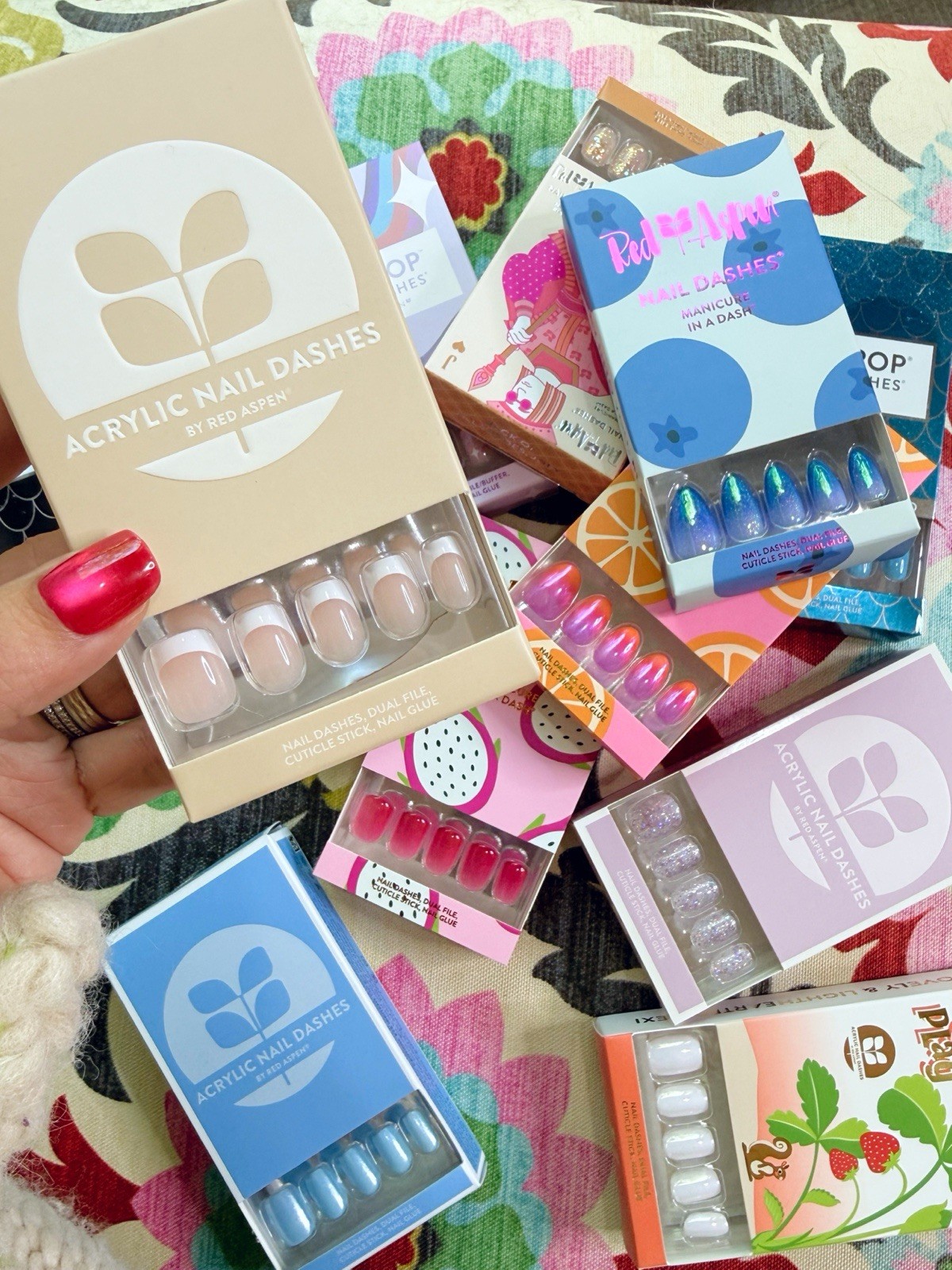 Red Aspen Press On Nails – Make Your Own Bundle – PICK ANY 5