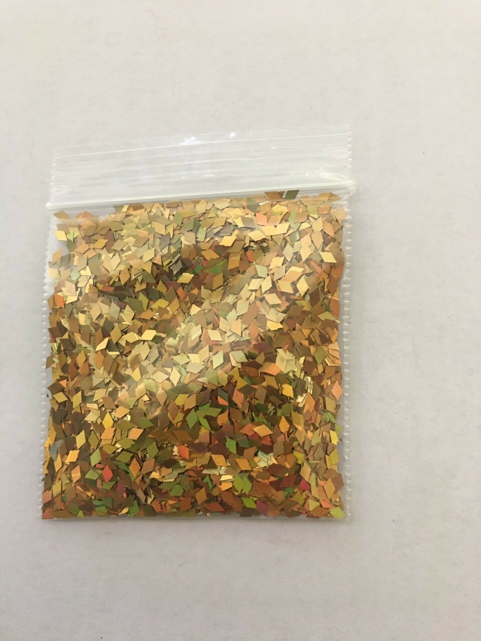 Diamond Shape (Luxury GOLD) 2mm Glitter (1 Tbsp)-Nail Art Face Crafts-US Seller