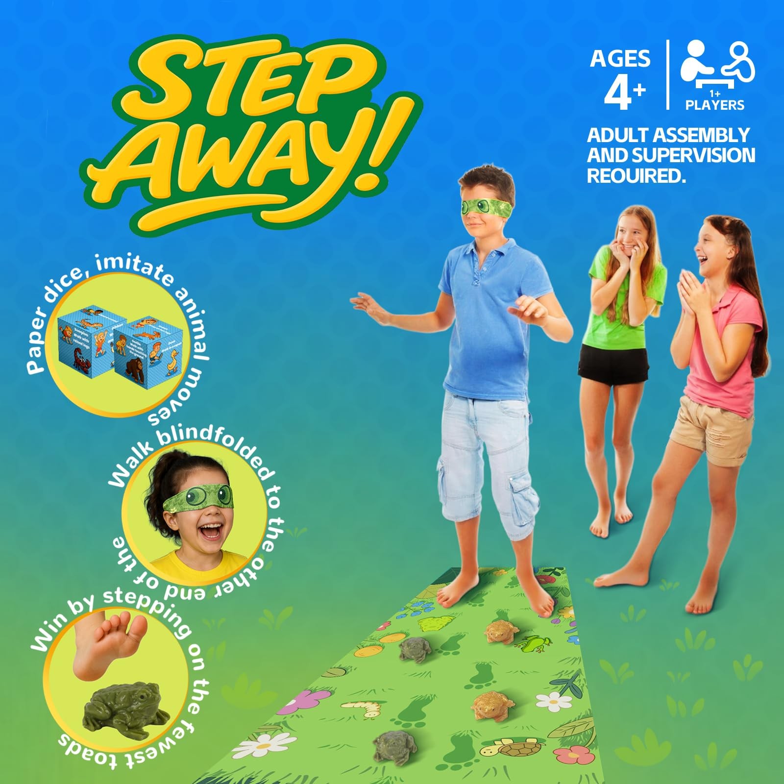 Don’t Step in Frogs Board Games, Preschool, Party Game Stocking Stuffers for…