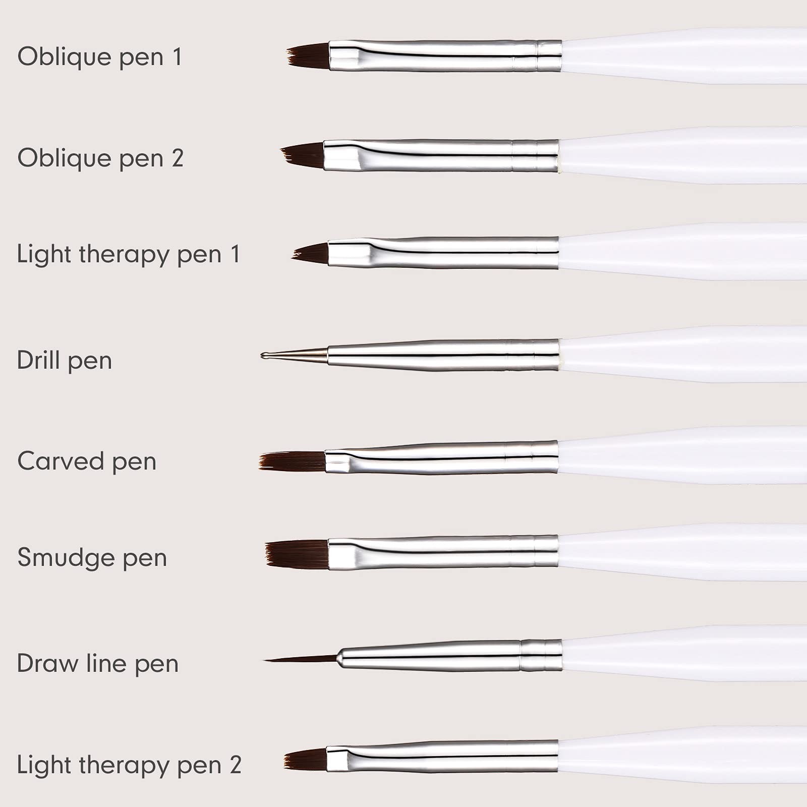 14 Pieces Clear French Tip Nail Stamp with Nail Art Brushes, Silicone Jelly C…