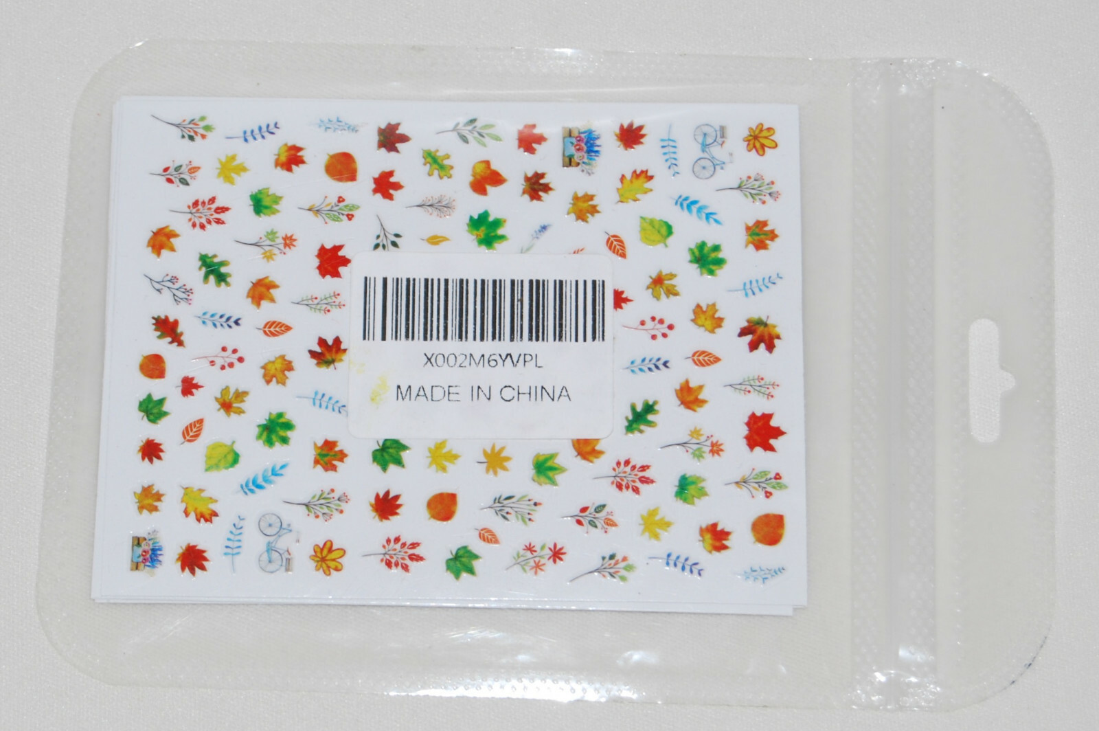 New Fall-Themed Leaves & Nature Nail Stickers Set 6 Sheets