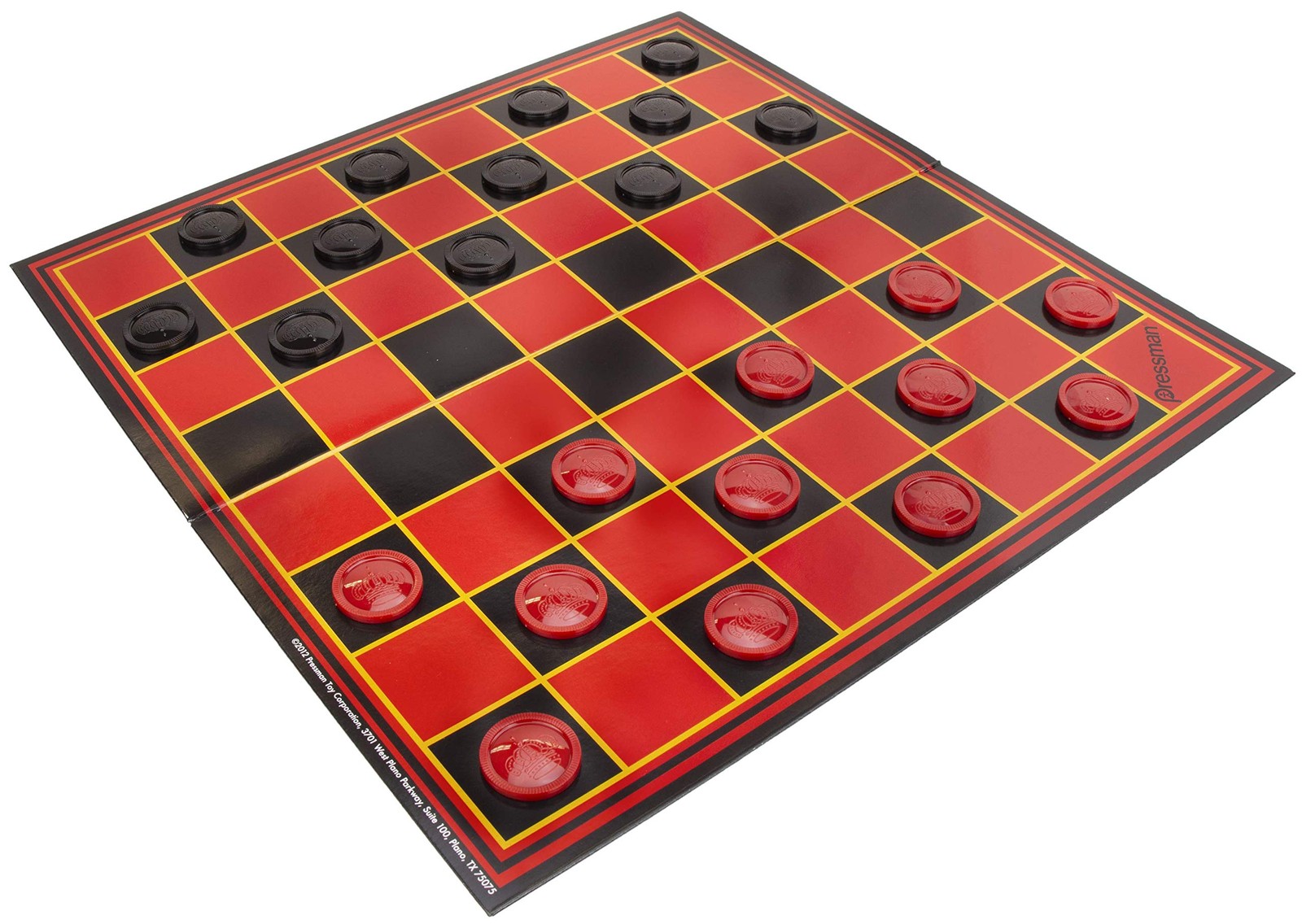 Pressman Chess / Checkers / 15.62 x 8.00 x 1.50 Inches, Redbox 3 in 1