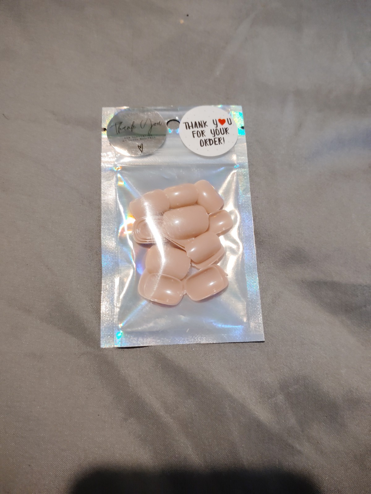 Thank You Assorted Artificial Nail Tips With Box – Pink, Blue, Black, Purple
