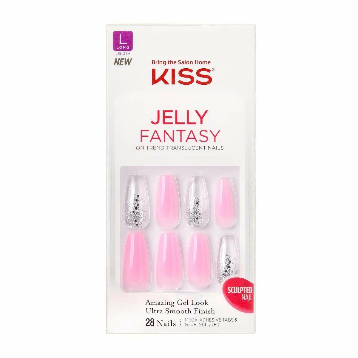 Kiss Jelly Fantasy On-Trend Translucent Long Nails, KGFJ102S 84139