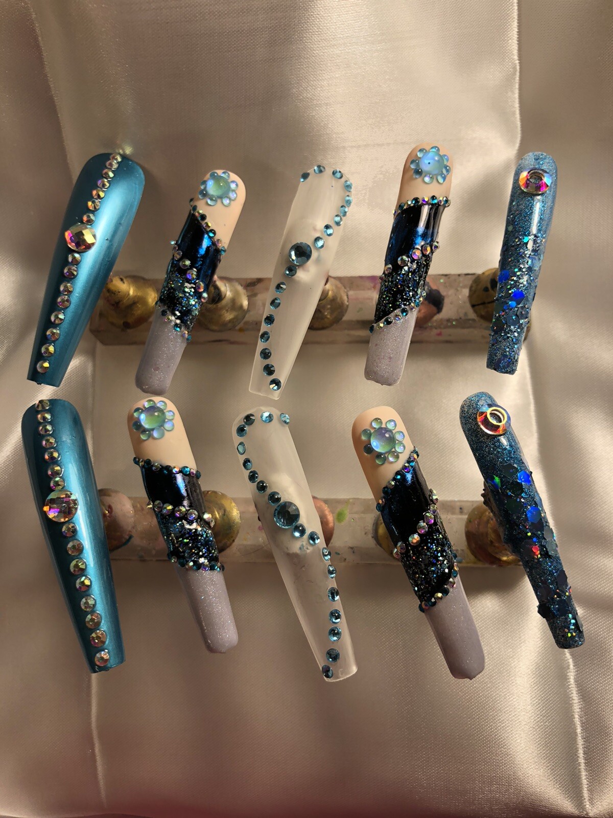 Z Nailz! Gorgeous set of Handmade XXXL Press On Nails