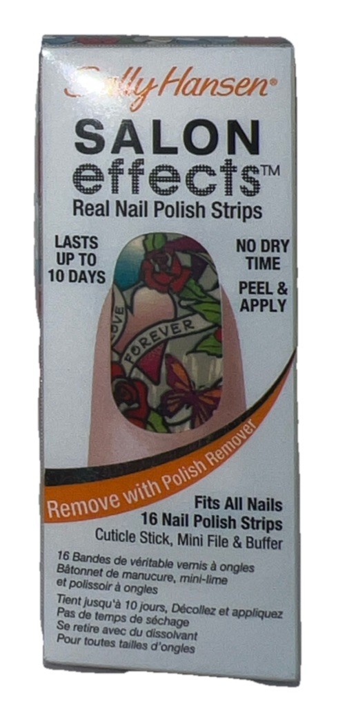 1- Sally Hansen Salon Effects Real Nail Polish Strips #580 TATTOO MUCH SeePhotos