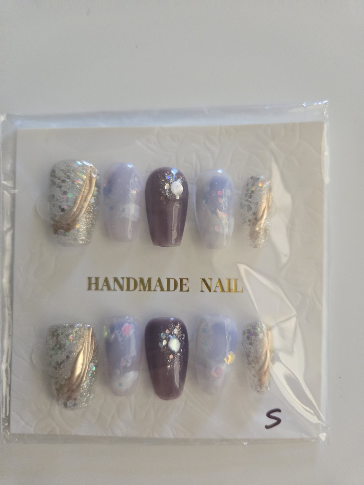 Handmade Press On Nails Lot #5 (Set of 10) Short Size Small BRAND NEW
