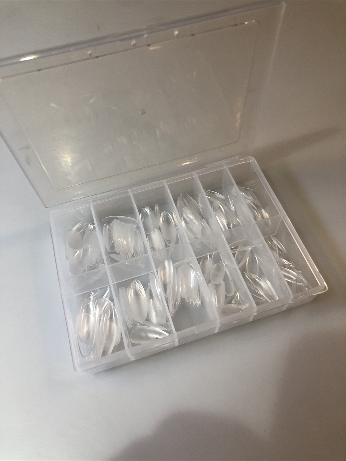 Nails Tips 200 Pcs False Acrylic Fingernails 201 Piece Set, Clear #1
