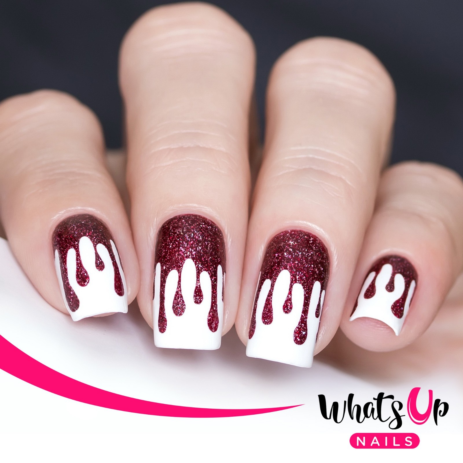 Slime Drips Stencils for Nails, Halloween Nail Stickers, Nail Art, Nail Vinyls