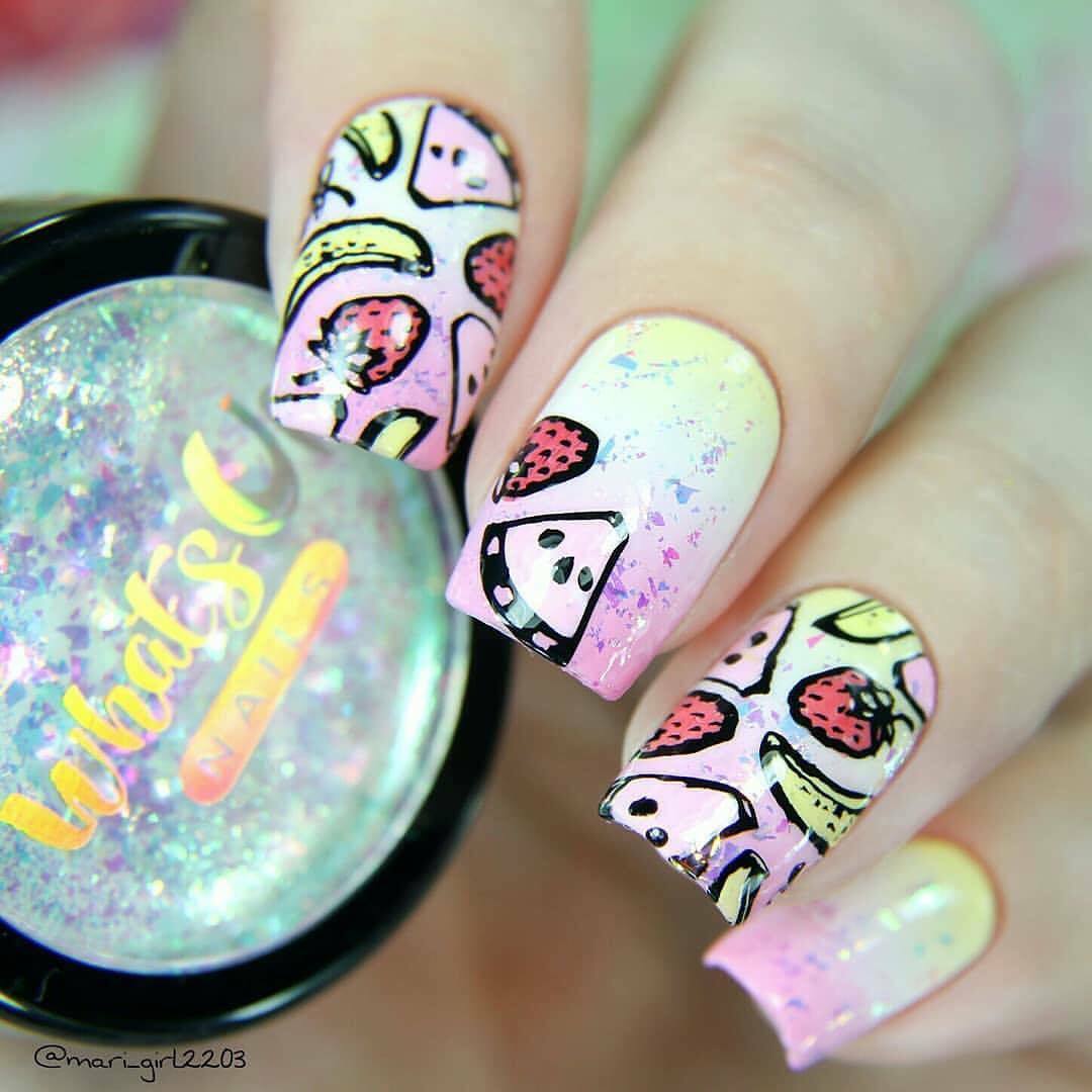 B029 Picnic in the Park Stamping Plate For Stamped Nail Art Design