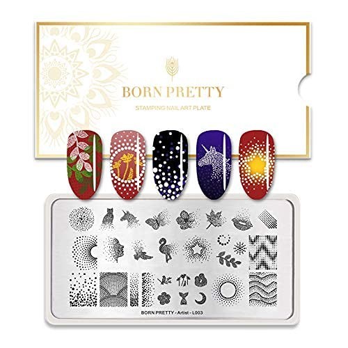 Born Pretty Nail Stamping Plate – Artist L003 – new