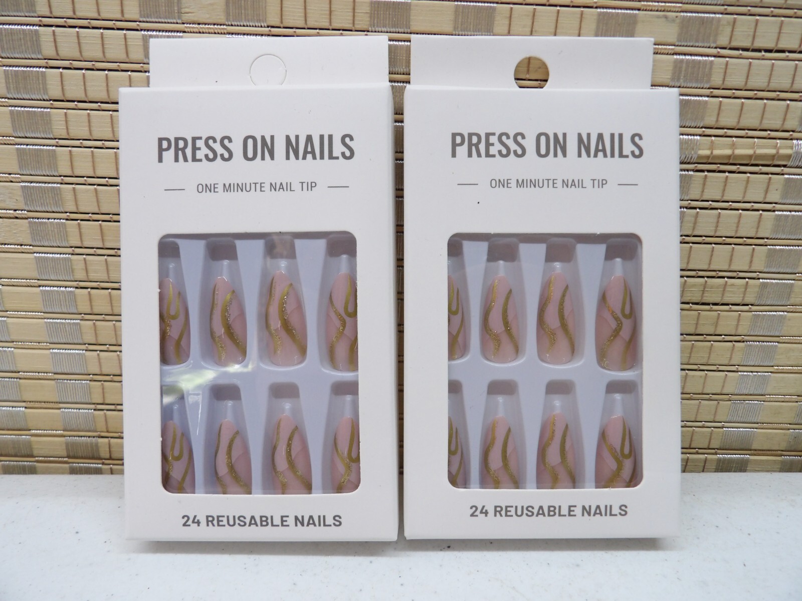 False Nails One Minute Nail Tip Lot Of (2) packs of 24 Each