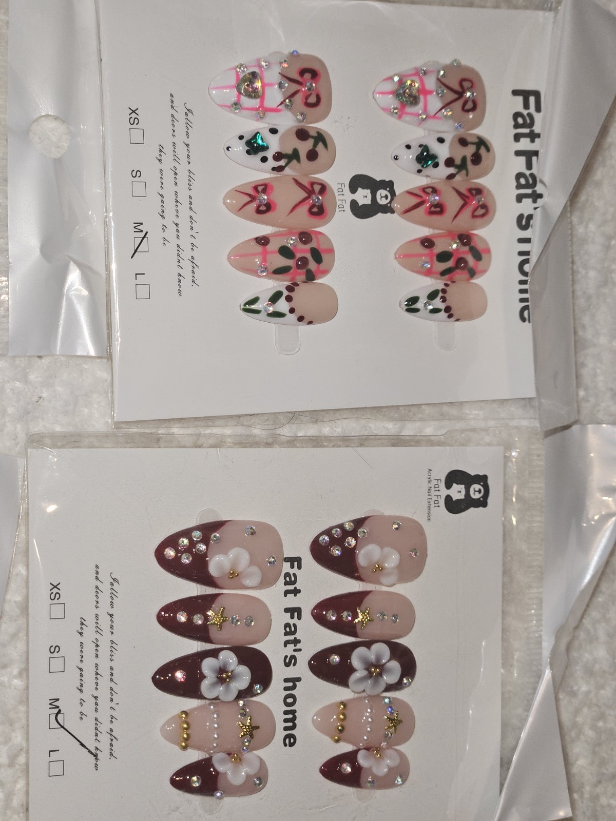 Press On Nail Bundle Medium Size 13 Sets