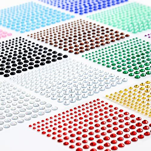 Rhinestone Stickers 2478Pcs Self Adhesive Facial 2478pcs-Small diamond sticker
