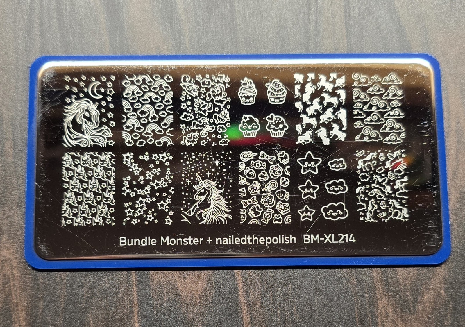 BM-XL214 Maniology Bundle Monster nailedthepolish Unicorn Nail stamp plate HTF