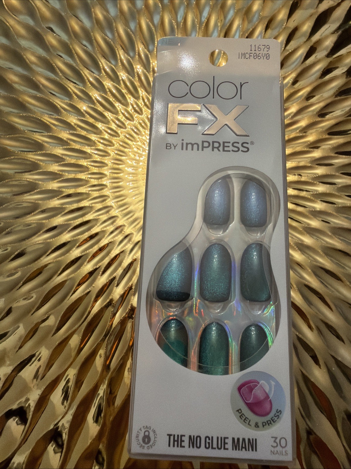 imPRESS Color FX No Glue Mani 30 Pcs Press On Nails False Medium Free Mind