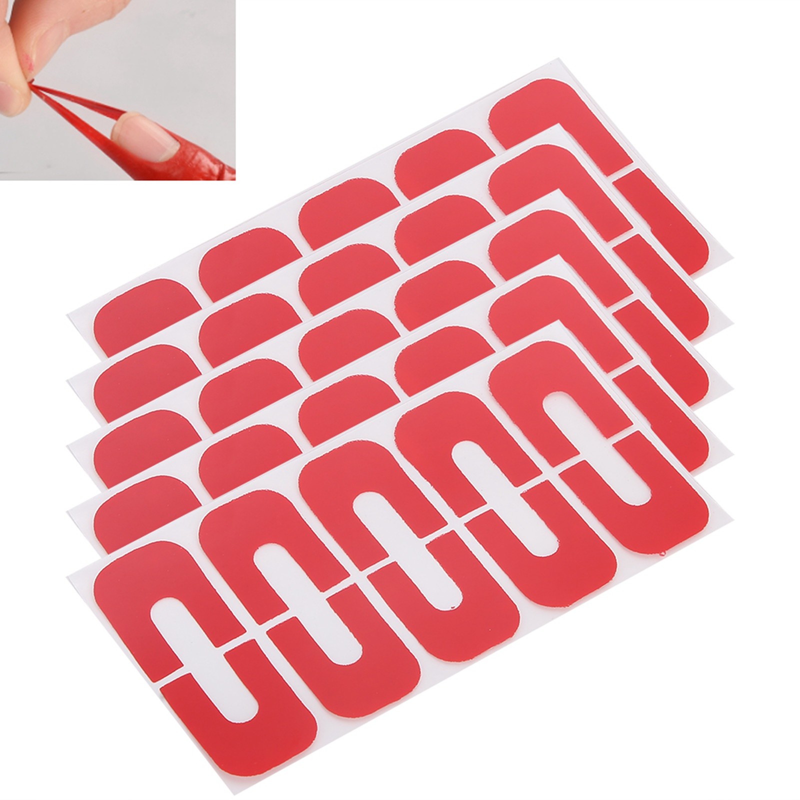 50PCS Peel Off Tape Easy To Use Nail Polish Protector For Home Salon
