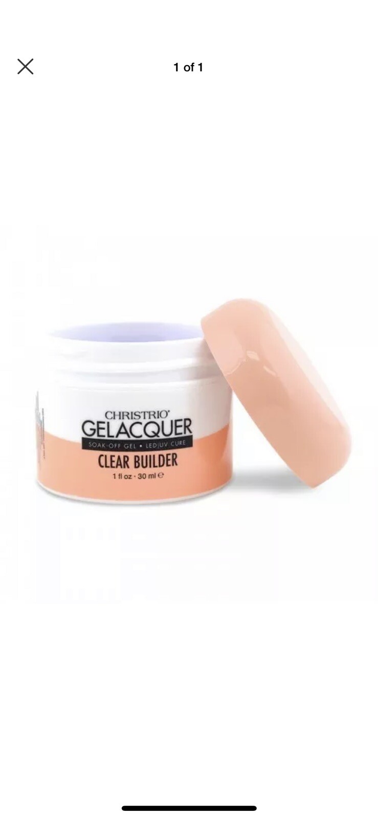 Christrio 1oz. Clear Builder Gel