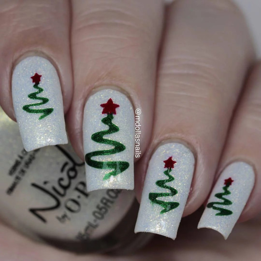 Ribbon Tree Stencils for Nails, Christmas Nail Stickers, Nail Art, Nail Vinyls