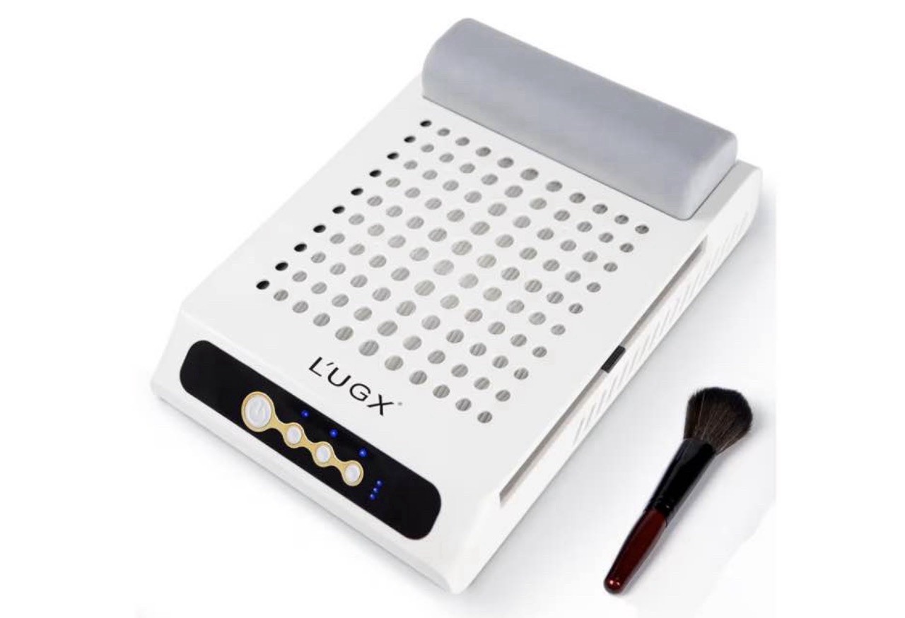 L’UGX Nail Dust Collector White Easy Cleaning for Nail Art Acrylics Gels