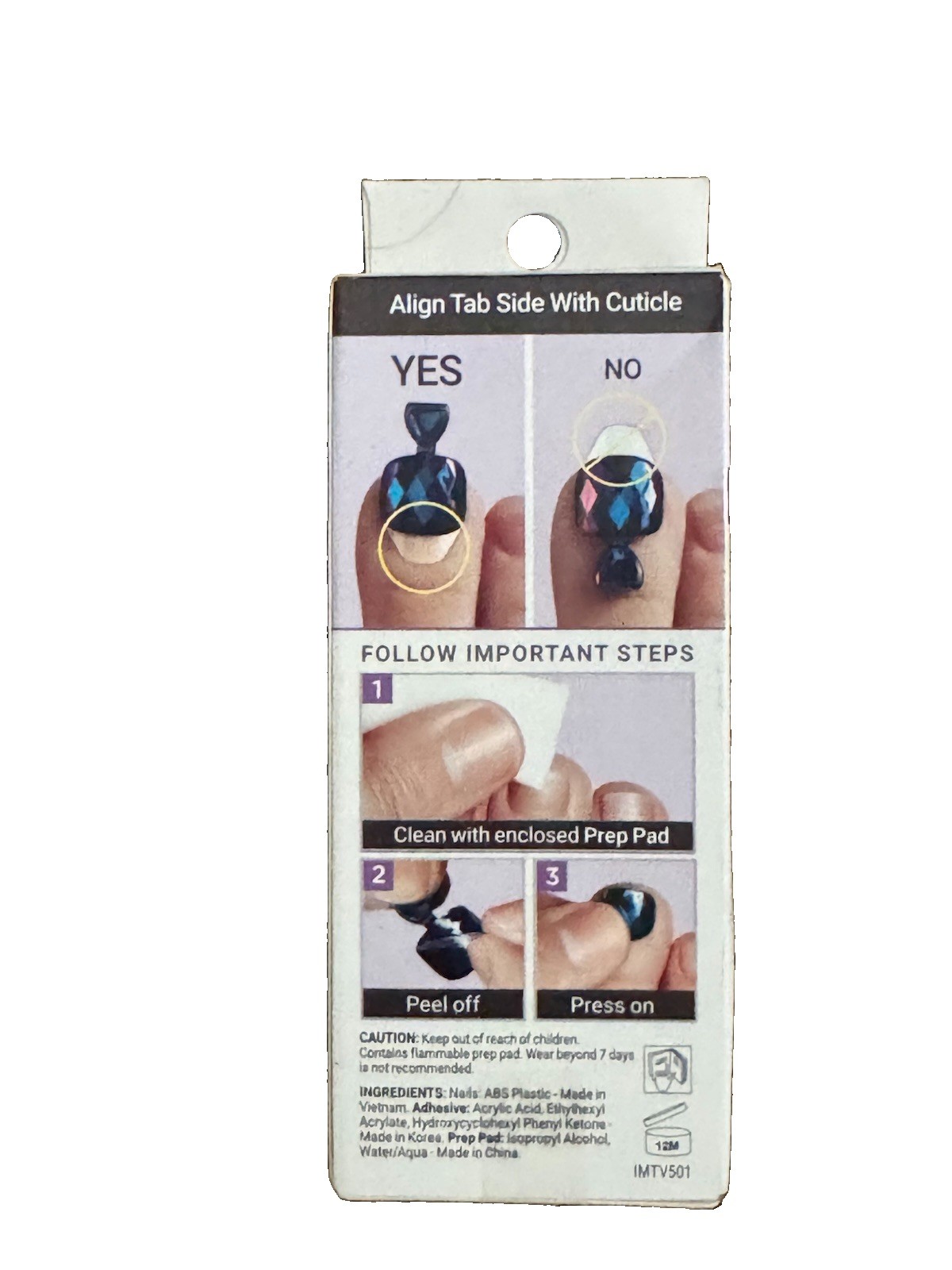imPress Press-On Pedicure 24 Toenails Fancy Feet Glitter 2 Boxes New