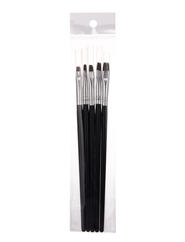 5Pcs Gel Nail Brush Set Nail Art Design Brushes for Color UV Builder Gel Brush