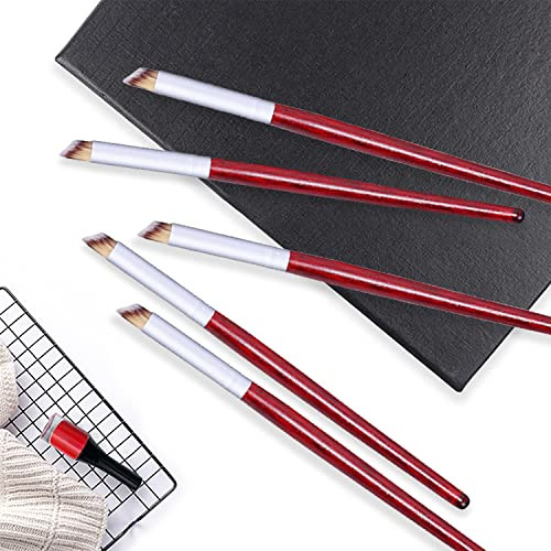 5Pcs Ombre Nail Brush Wooden Nail Ombre Brush Acrylic Nail Art Brushes Nail