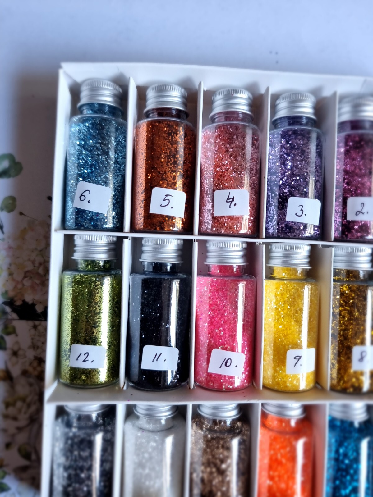 2 packs of gliter for nail art and crafts. Choose 1 get other random colour free