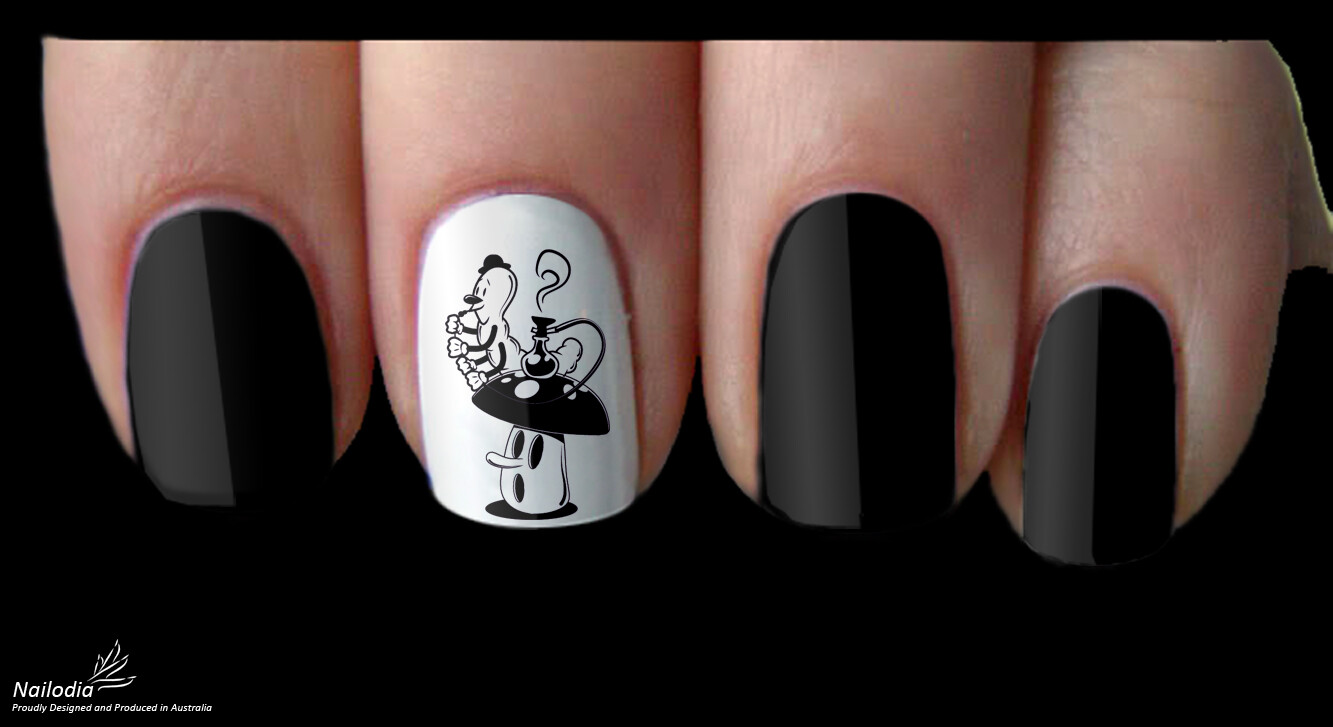 Alice in Wonderland Inspired Nail Art Decal Sticker Water Transfer Slider