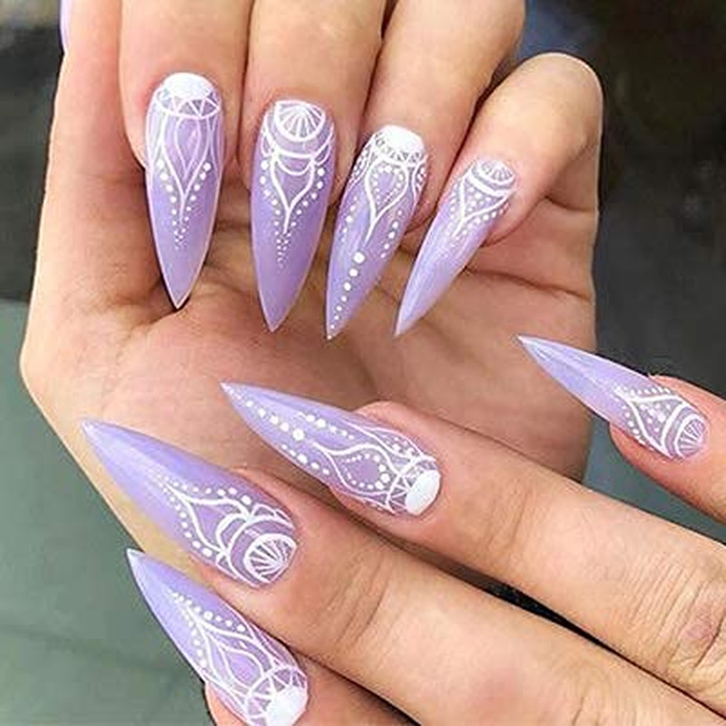 Puntas De Unas Acrilicas Postizas Transparentes Manicura Profesional Diseno New