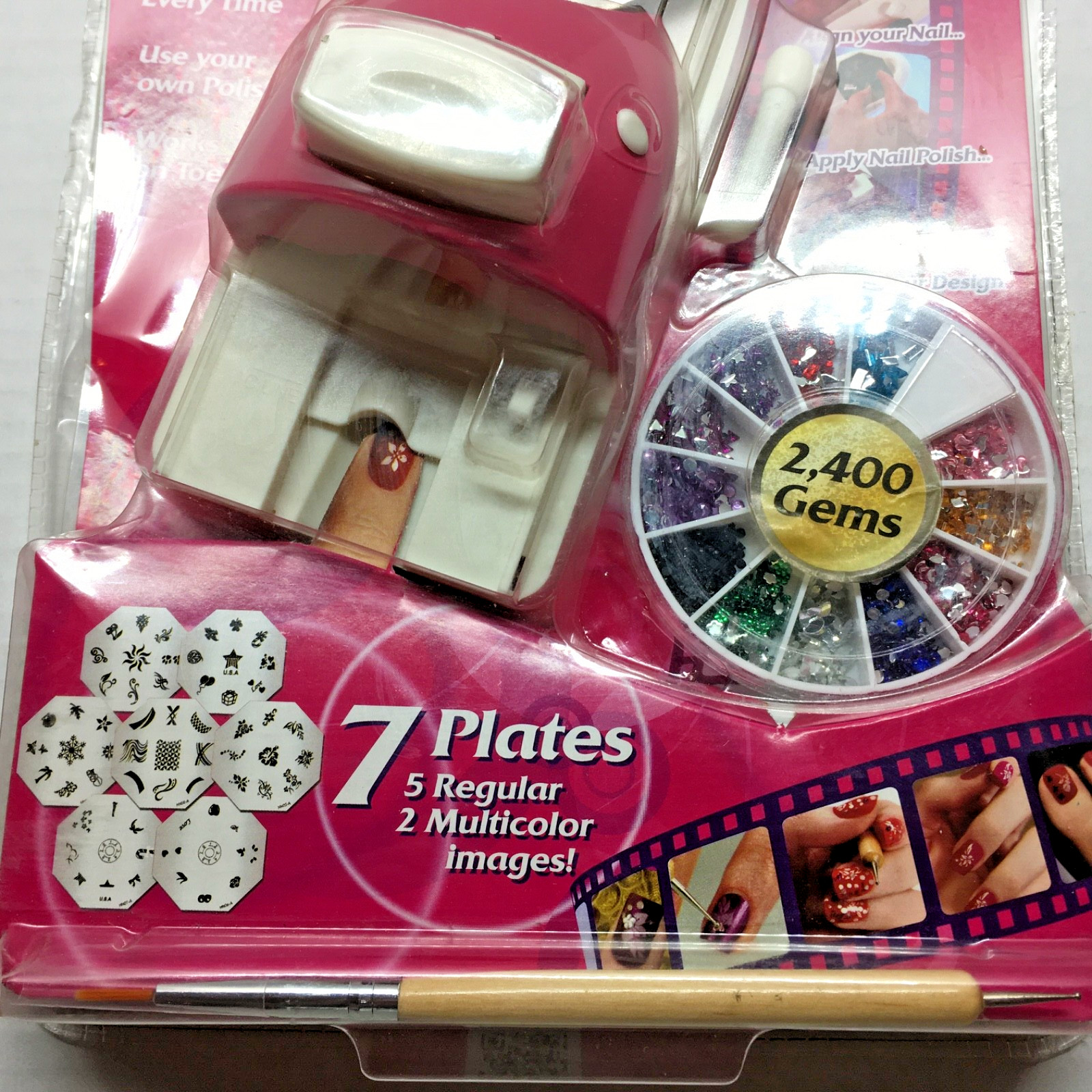 Hollywood Nails All In One Nail Art System Kit As Seen On TV (Pack of 2)
