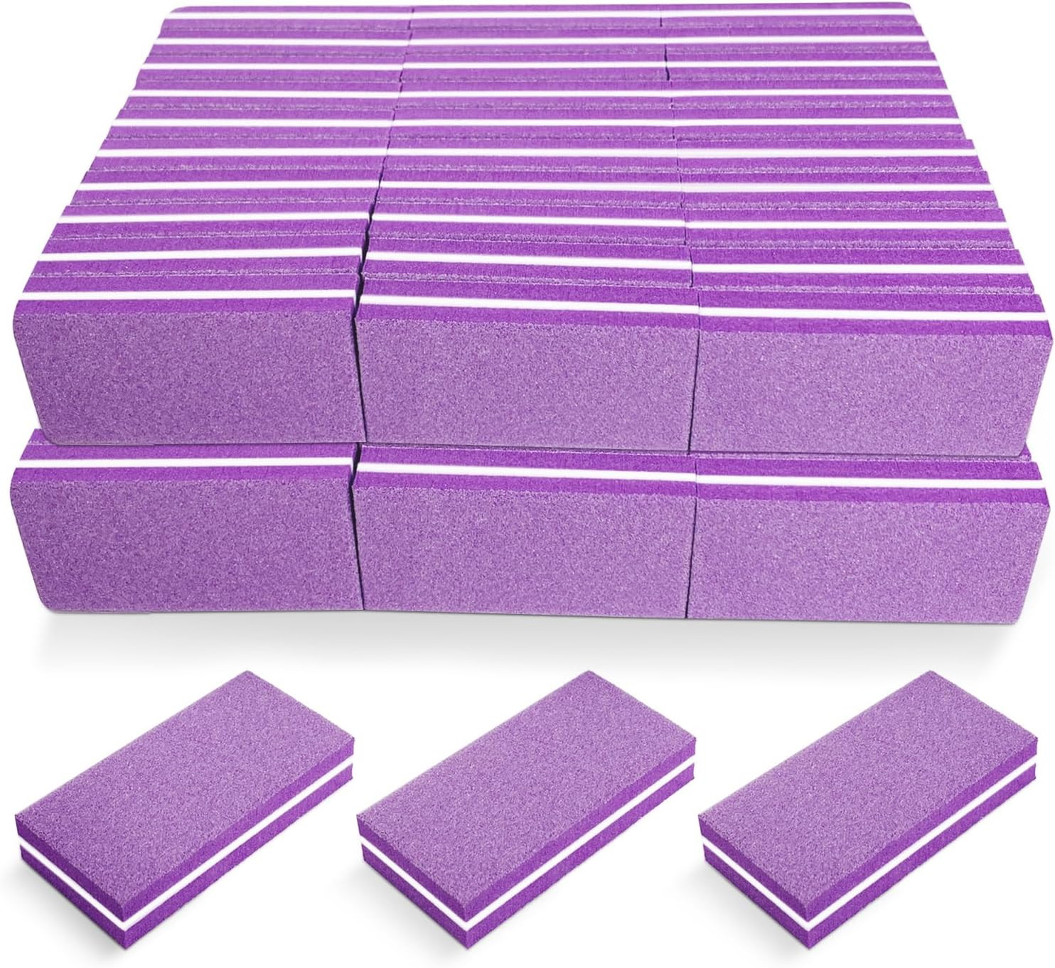 Nail Buffers (60 Pack), Buffer Block Nail File for Acrylic Nails and Natural Nai