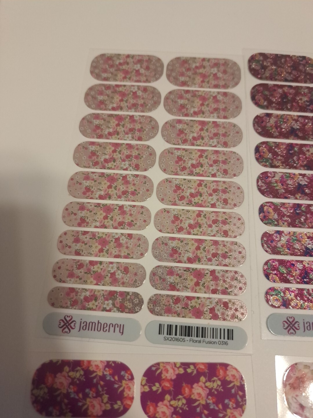 Jamberry Nail Wraps Lot of 10 Full Sheets Spring Florals