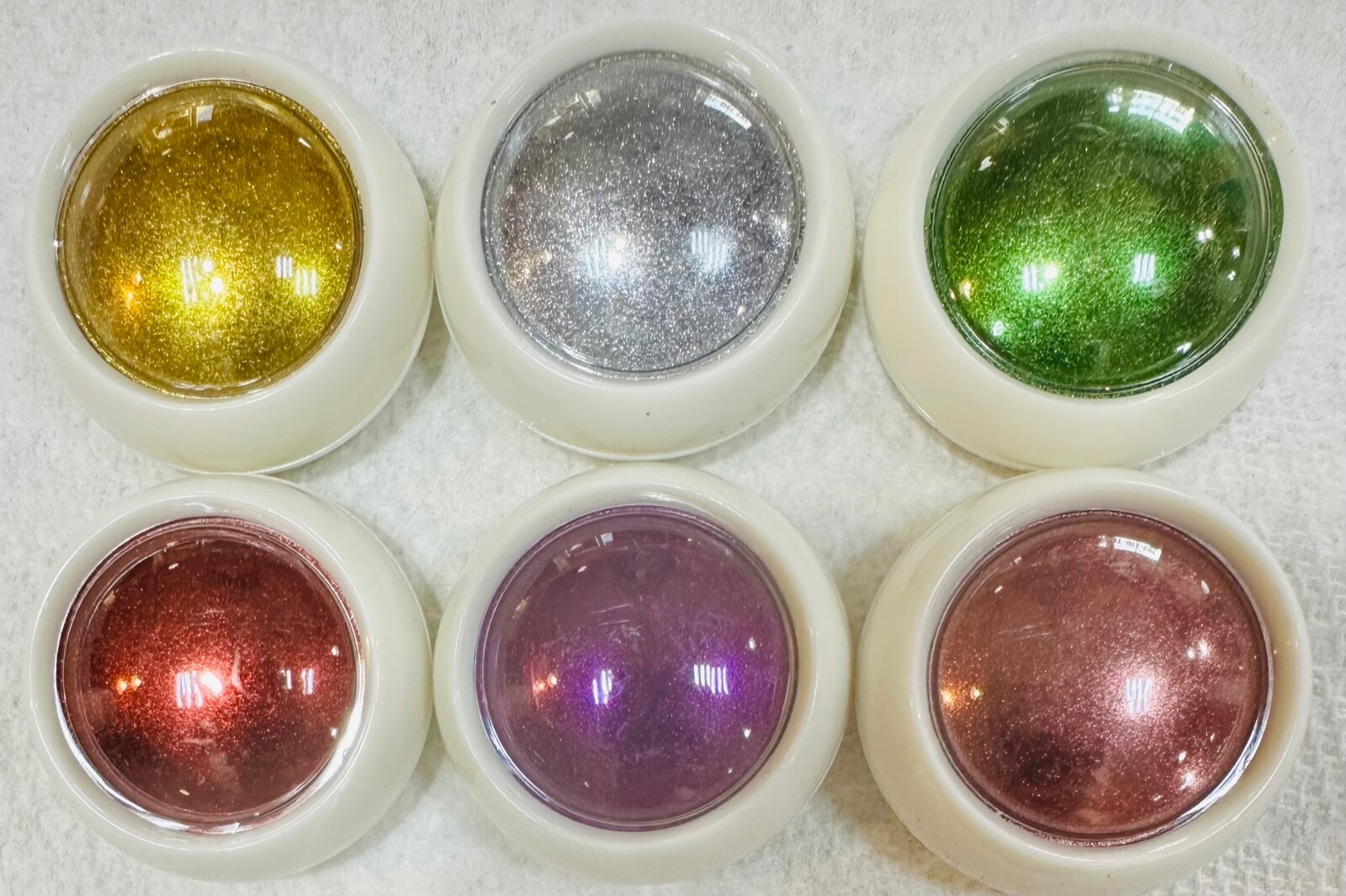 6 Colors Metallic Mirror .Chrome Powder Set Solid Chrome Nail Powder Set.