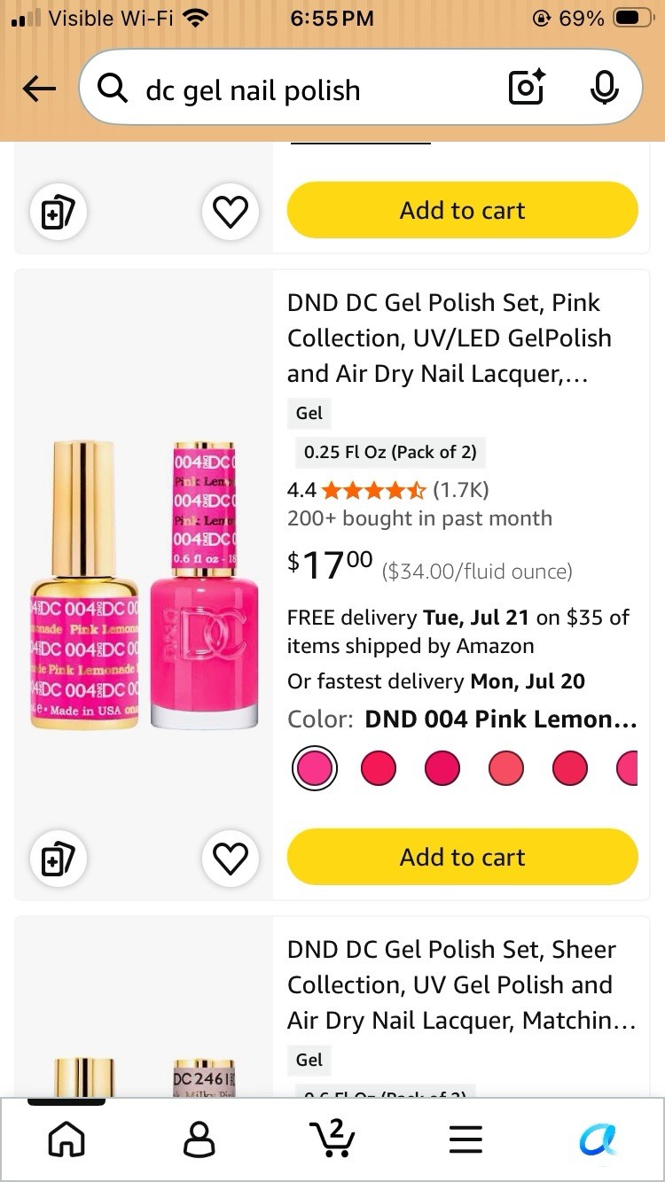Dashing Diva Glaze Press-On Nails Gray Glossy Full Cover Set for Finger and more
