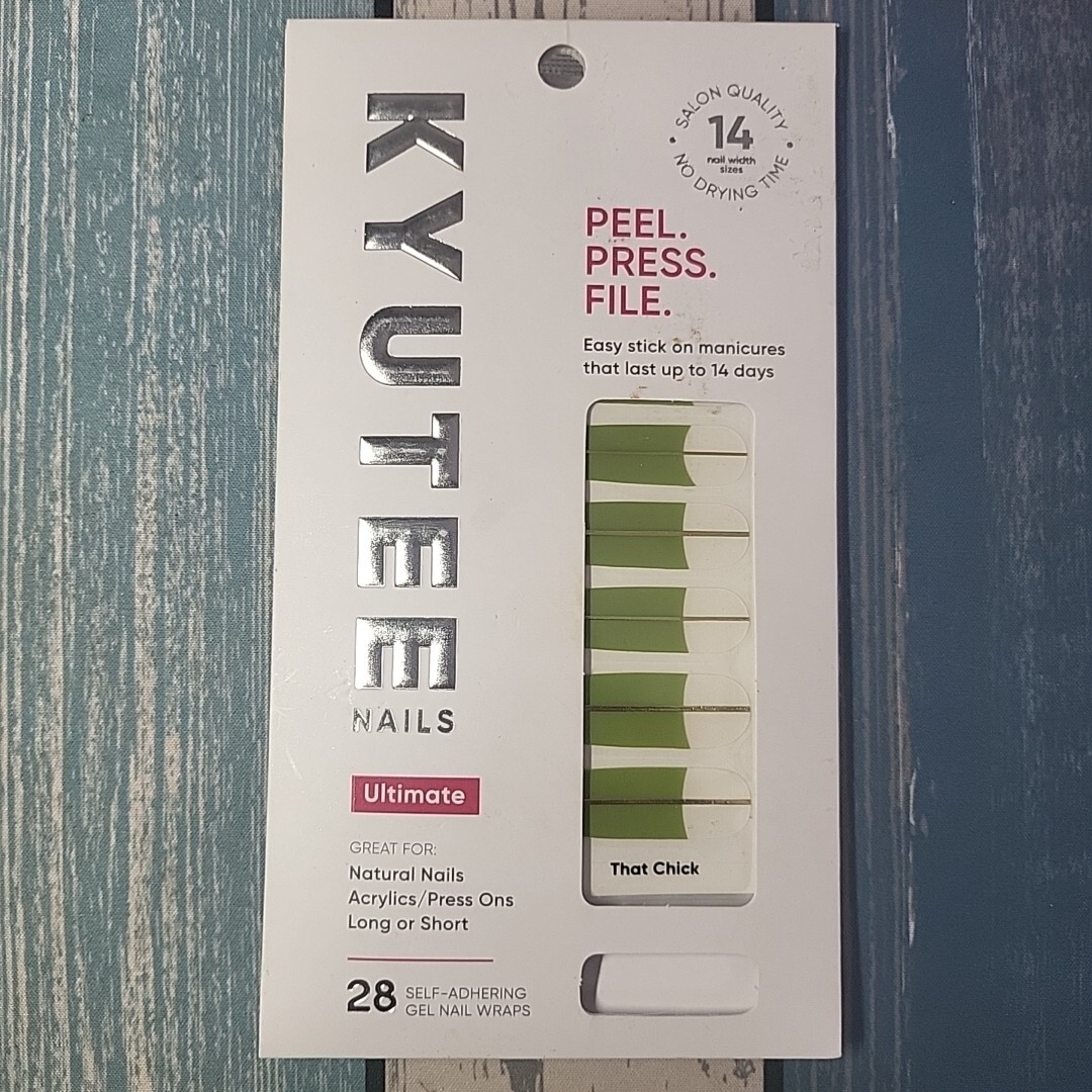 Kyutee Nails Peel Press Instant Gel Polish Manicure That Chick