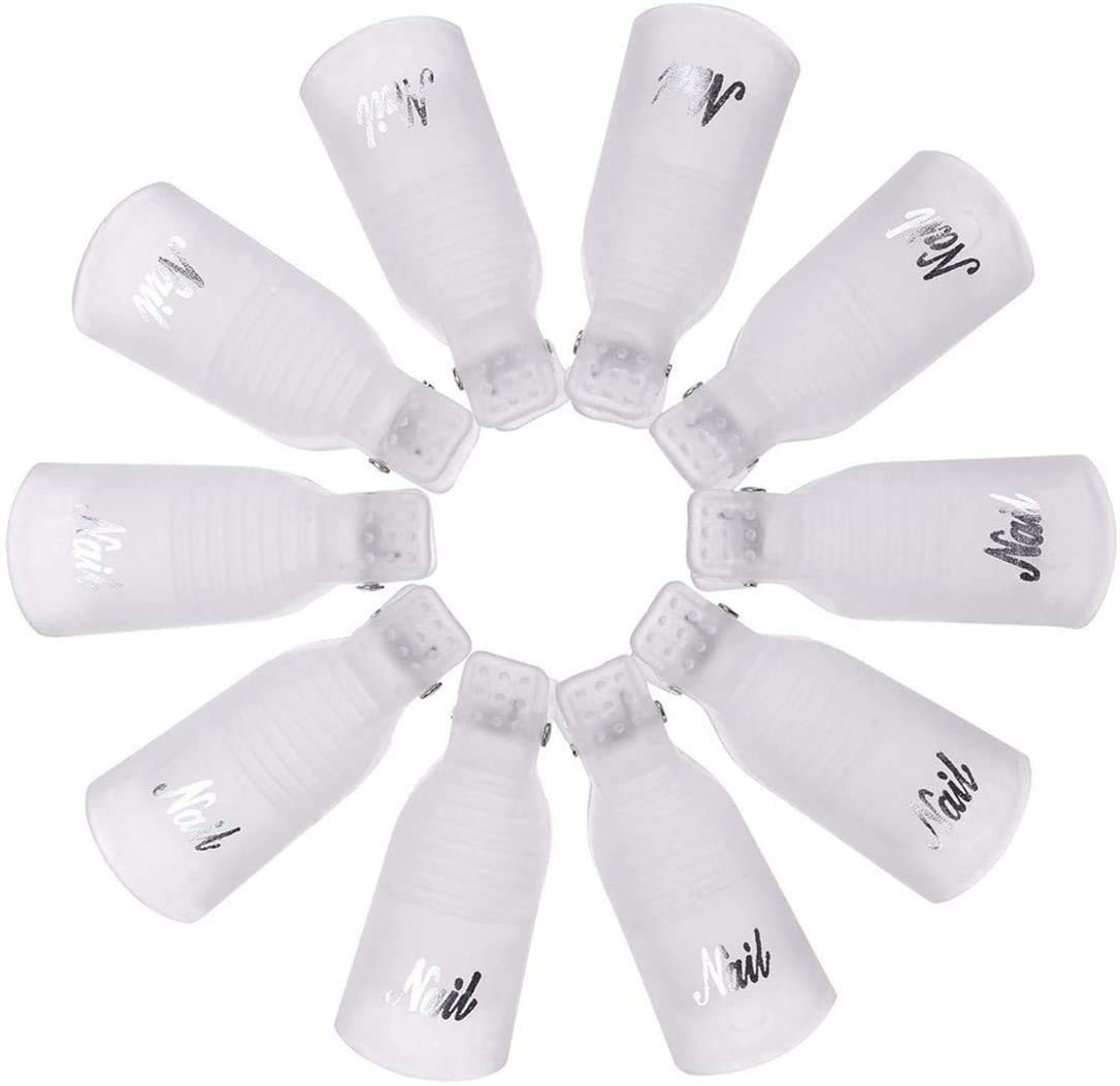 DL-C460 Soak off Clips For Gel & Gel Polish Removal For Toes 10 Clips