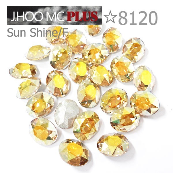 J.HOO Crystal 8120 Oval V-Cut Fancy Rhinestones 10x8mm Nail Art (8pcs)