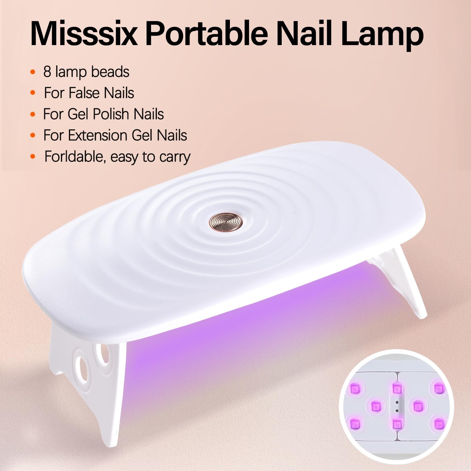 Misssix Short Almond 12 Sizes (Short Almond), Clear Kit（504pcs）