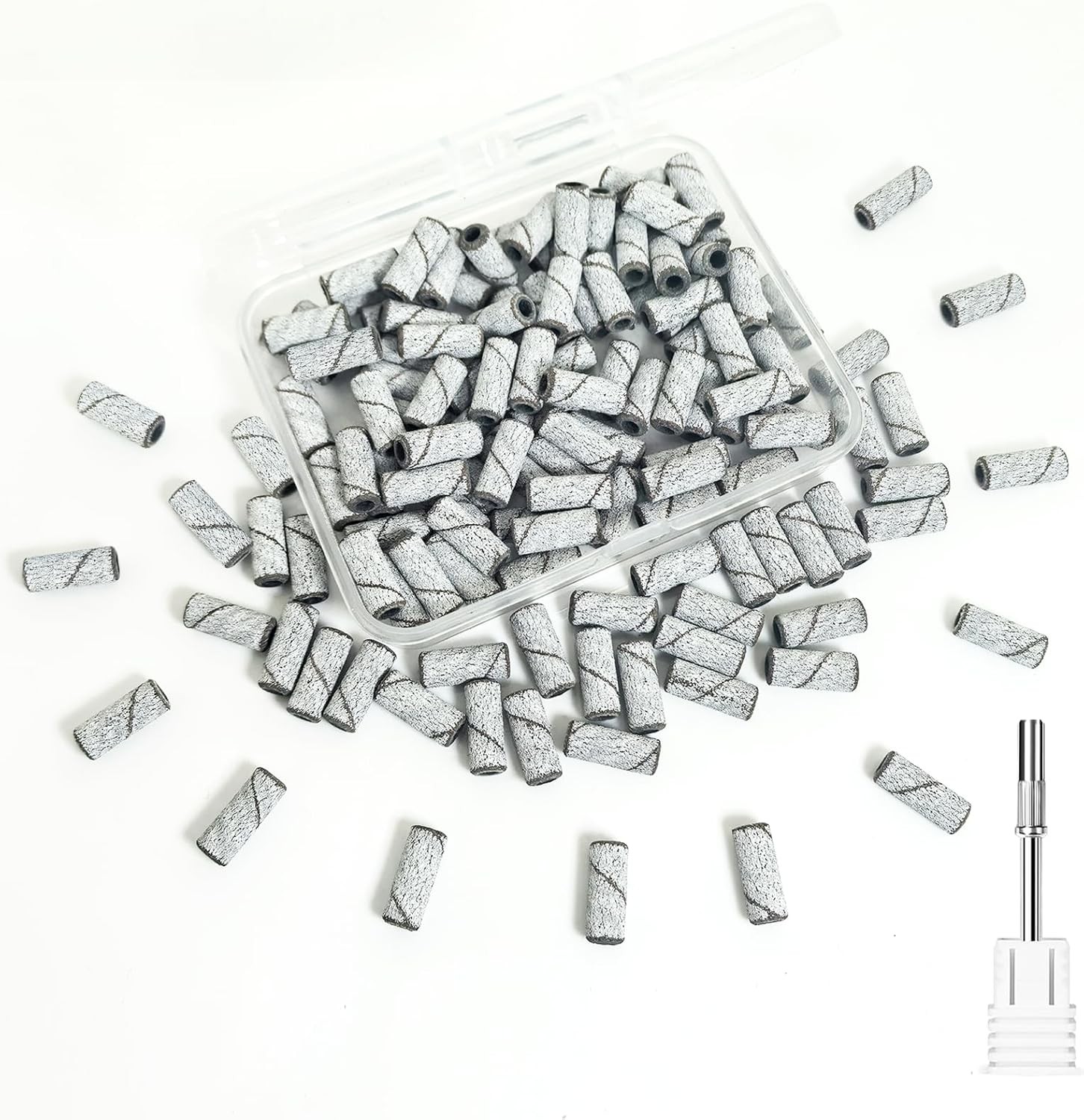 Small Sanding Bands Nail Drill Bits, Corfulra 150 Fine Grit Nail File